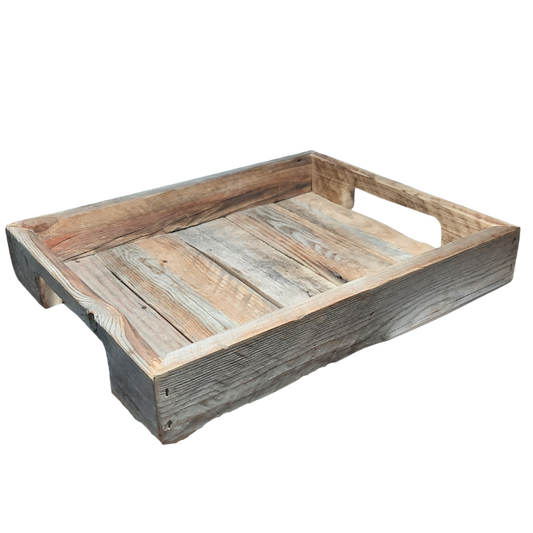 A wooden tray