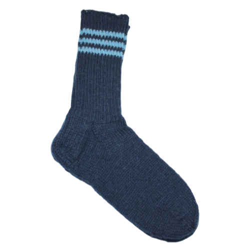 Wool socks 41, dark blue